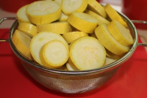 Cut squash