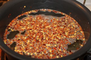 boil vinegar and spices