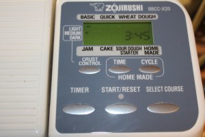 Bread machine settings