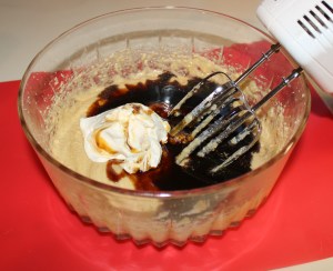 add molasses and sour cream