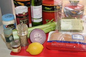 Kel's creamy chicken salad ingredients