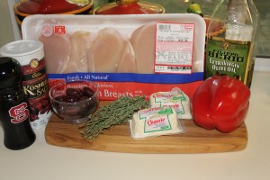 Goat cheese stuffed chicken ingredients