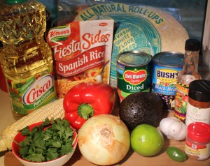 black bean burrito ingredients