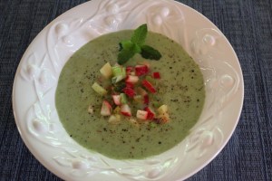 cucumber melon soup with radish celery salsa2