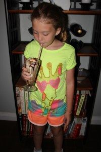 Lexi likes root beer floats!