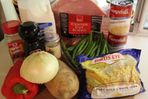 Ham potato corn chowder ingredients