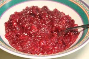 Homemade cranberry sauce