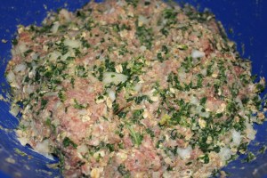 mix all ingredients into a ball