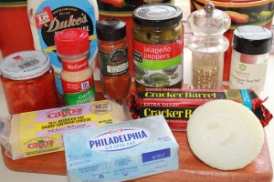 Kel's pimento cheese ingredients