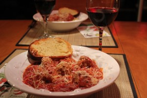 Meatballs in marinare are served!