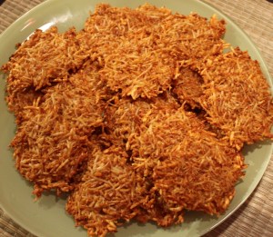 Parmesan cheese crisps 2
