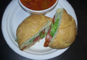 Community Deli's Cajun Chicken sandwich