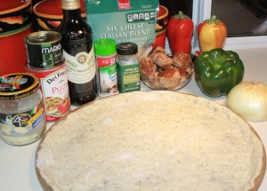 Kel's Italian pizza ingredients