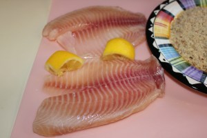 Lemon juice on tilapia