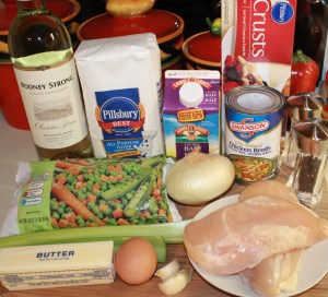 Mini pot pie ingredients