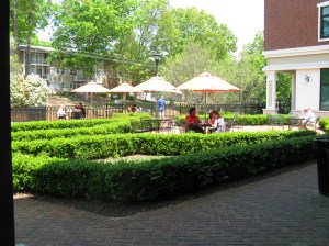 Guasaca outside eating