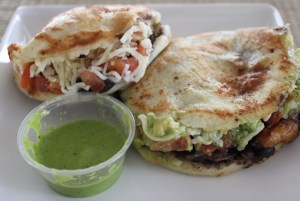 Two arepas = too much at once!
