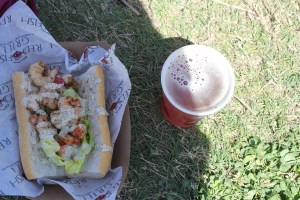 Festival food from Red Fish Grill