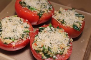 top tomatoes with panko