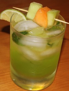 Kel's cucumber melon mojito