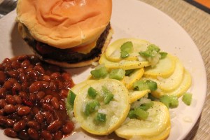Marinated Yellow squash as a side dish