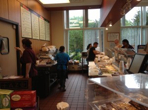 Behind the counter at Glenlake Cafe