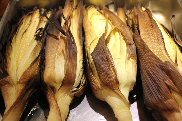 Habanero corn off the grill