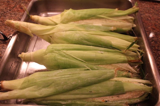 Habanero corn ready for the grill