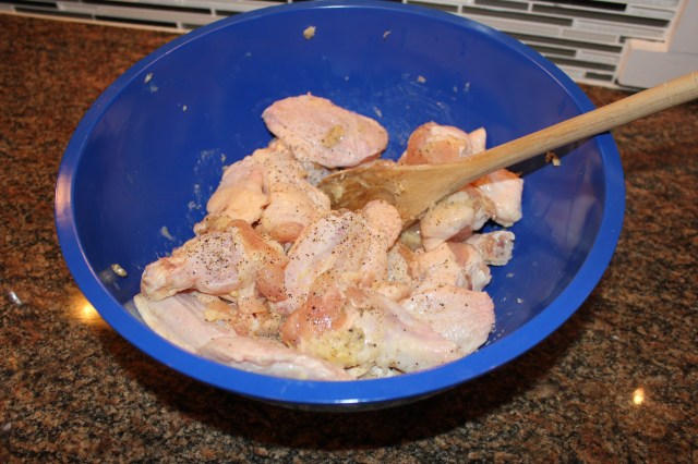 Toss wings with butter, etc.