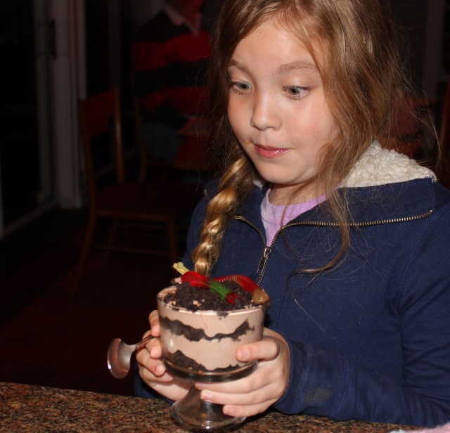 There's worms in my dessert!