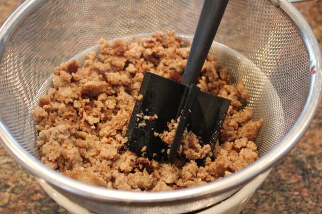 Drain and crumble the sausage