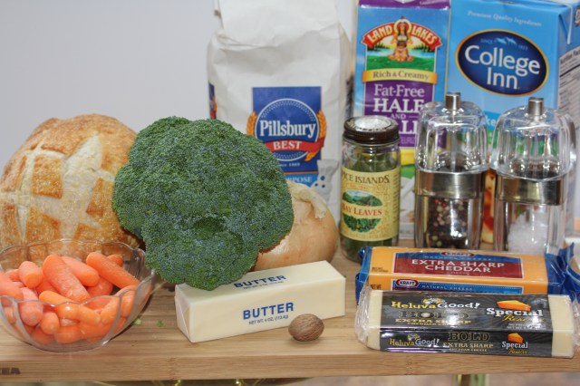 Kel's Cafe broccoli and cheese soup ingredients