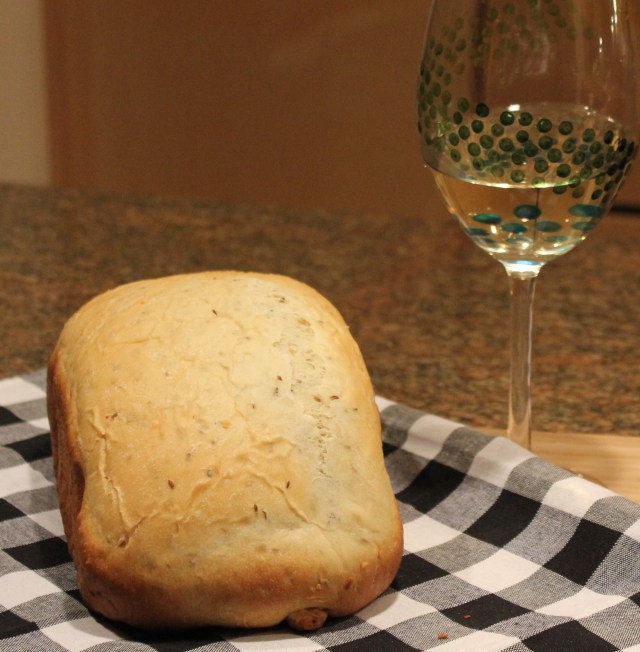 Kel's dill bread and wine