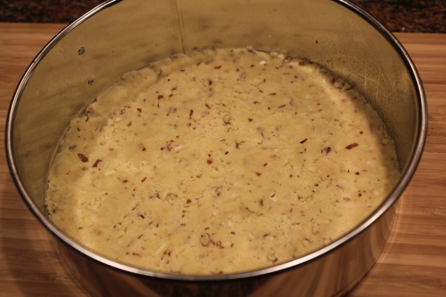 Press crust into springform pan