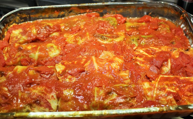 Kel's cabbage rolls out of the oven