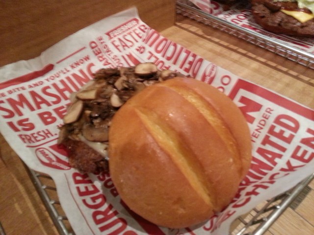 Mushroom burger at Smashburger