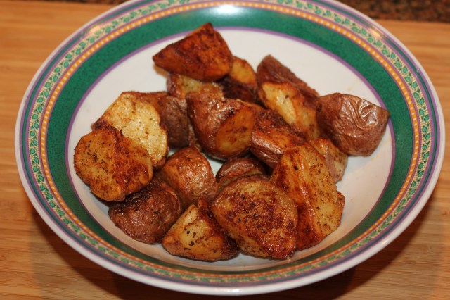 Roasted potatoes ready to eat!