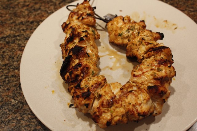 Chicken off the grill