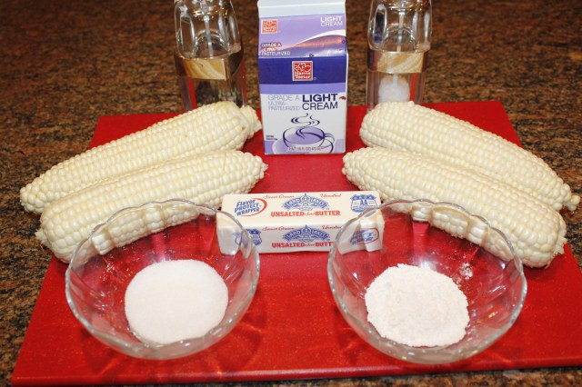 Kel's Creamed corn ingredients