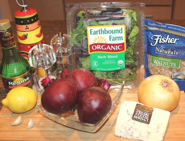 Kel's Roasted Red Beet Salad Ingredients