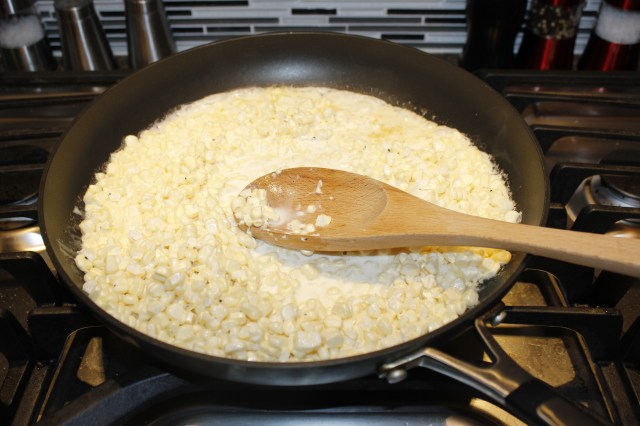 Simmer corn mixture