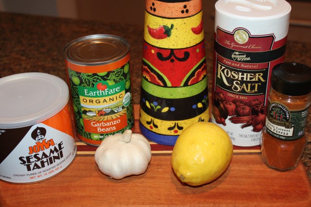 Kel's Garlic Hummus Ingredients