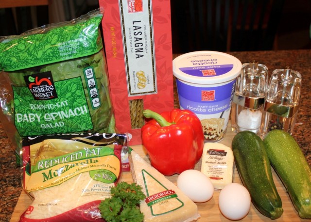Kel's veggie lasagna rollups ingredients