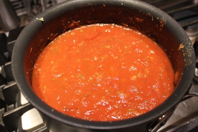 Prepare marinara sauce