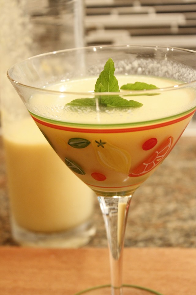 Kel's Cantaloupe and ginger cocktail