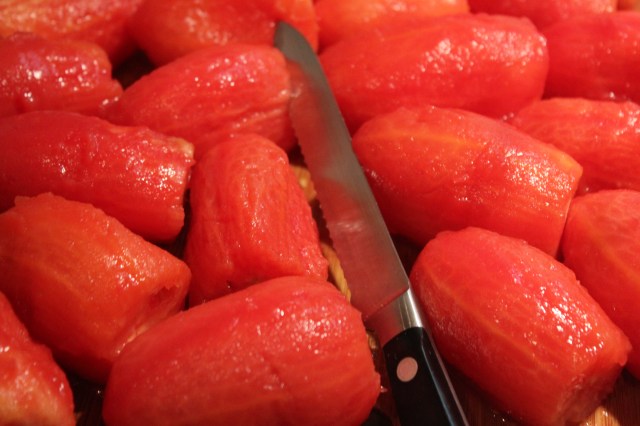 Cut off tops of Romas