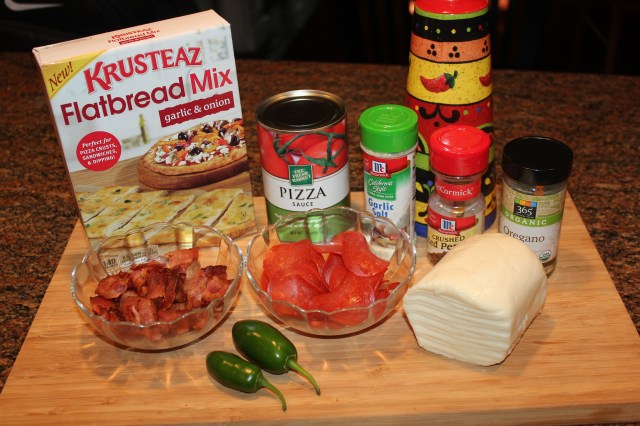 Flatbread pizza ingredients