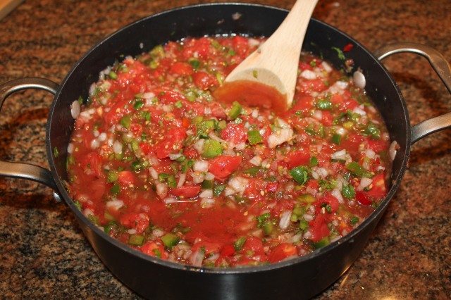 Mix together all salsa ingredients