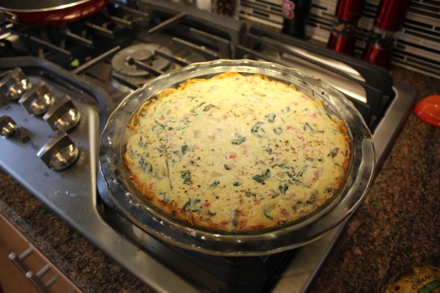 Remove from oven to add cheese