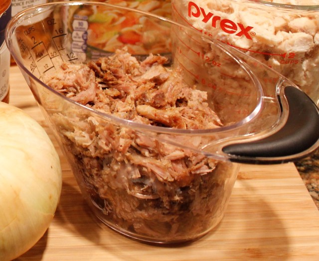 Shredded pork for Kel's Brunswick Stew